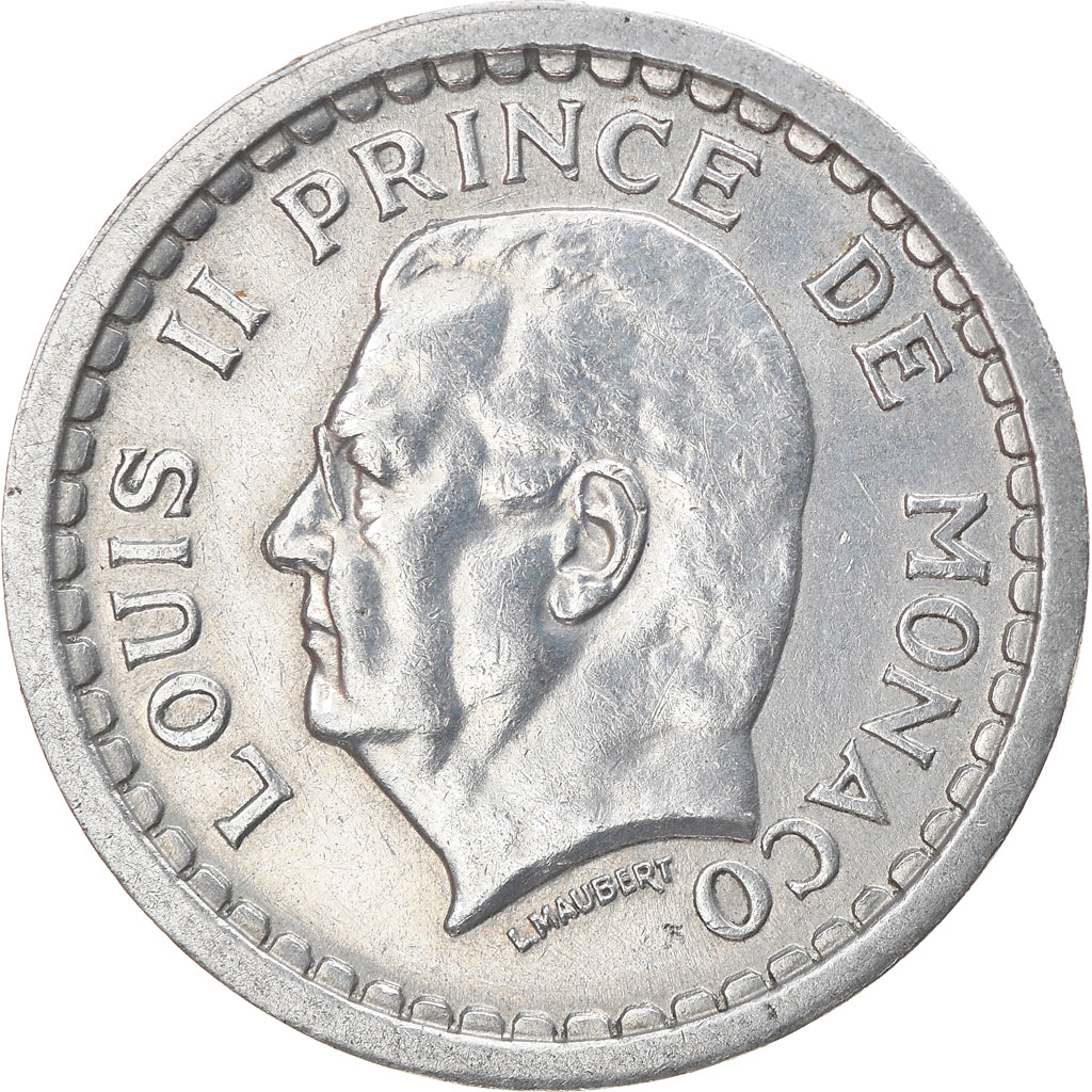 Monnaie, Monaco, 1 Franc, Undated (1943), SUP, Aluminium, Gadoury:MC131