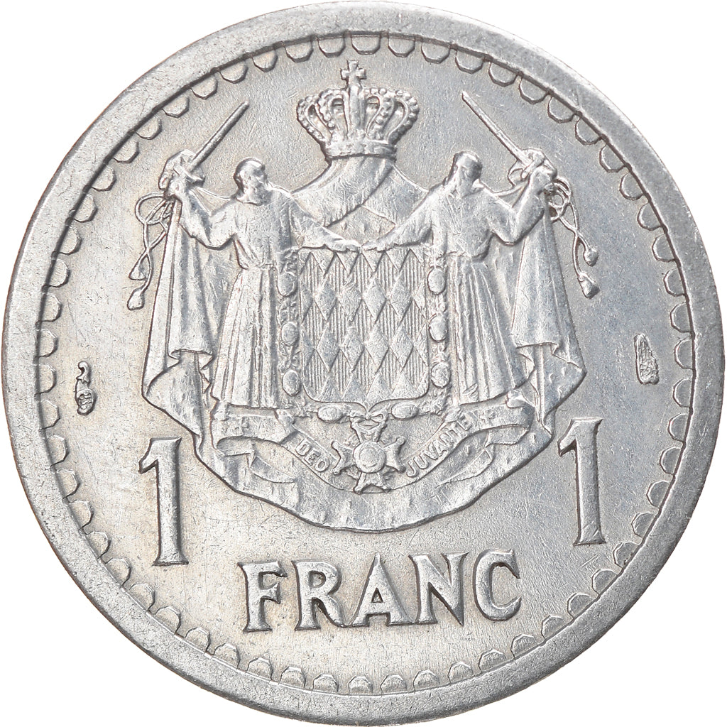 Monnaie, Monaco, 1 Franc, Undated (1943), SUP, Aluminium, Gadoury:MC131