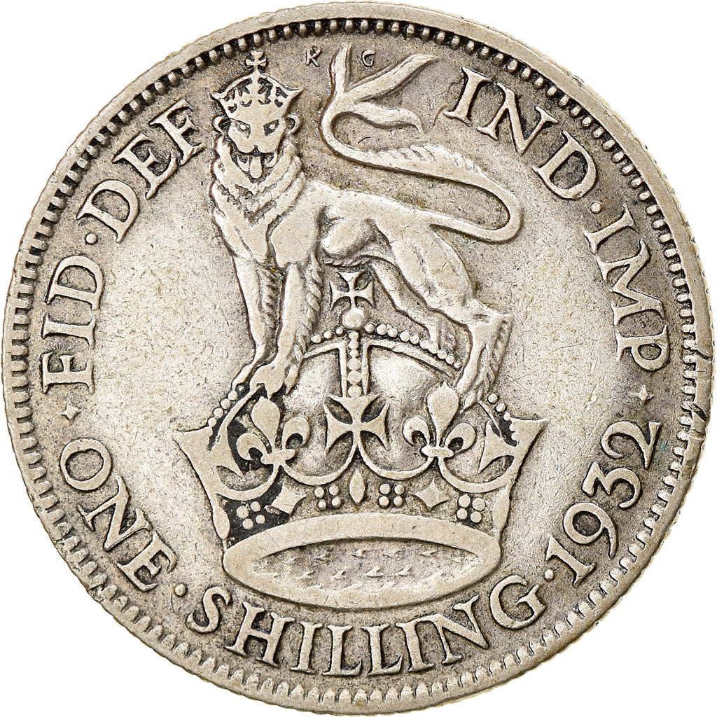 Coin, Great Britain, George V, Shilling, 1932, VF(30-35), Silver, KM:833