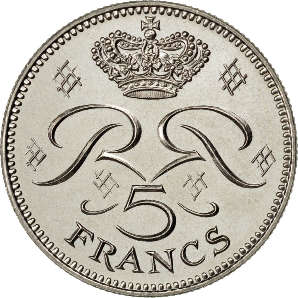 Coin, Monaco, 5 Francs, 1971, AU(55-58), Cupro-nickel, KM:E58, Gadoury:153