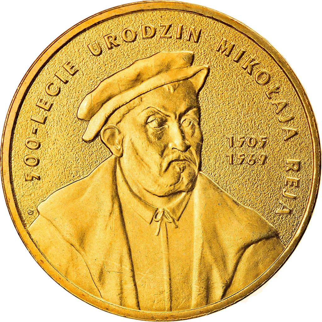 Moeda, Polónia, 2 Zlote, 2005, Warsaw, MS(60-62), Latão, KM:608