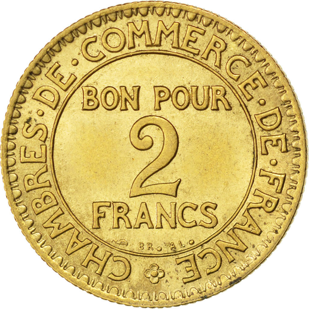 Moneta, Francia, Chambre de commerce, 2 Francs, 1922, SPL, Alluminio-bronzo
