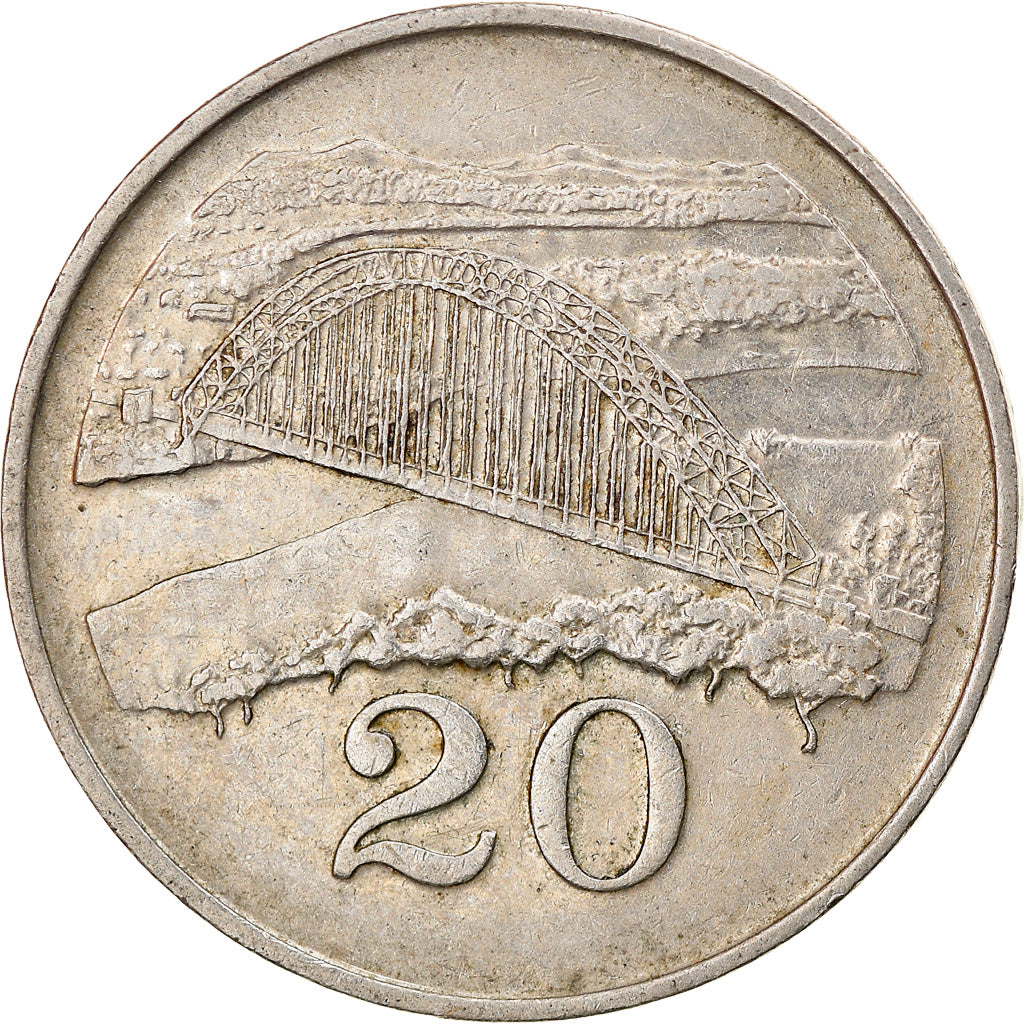 Moneda, Zimbabue, 20 Cents, 1994, MBC, Cobre - níquel, KM:4