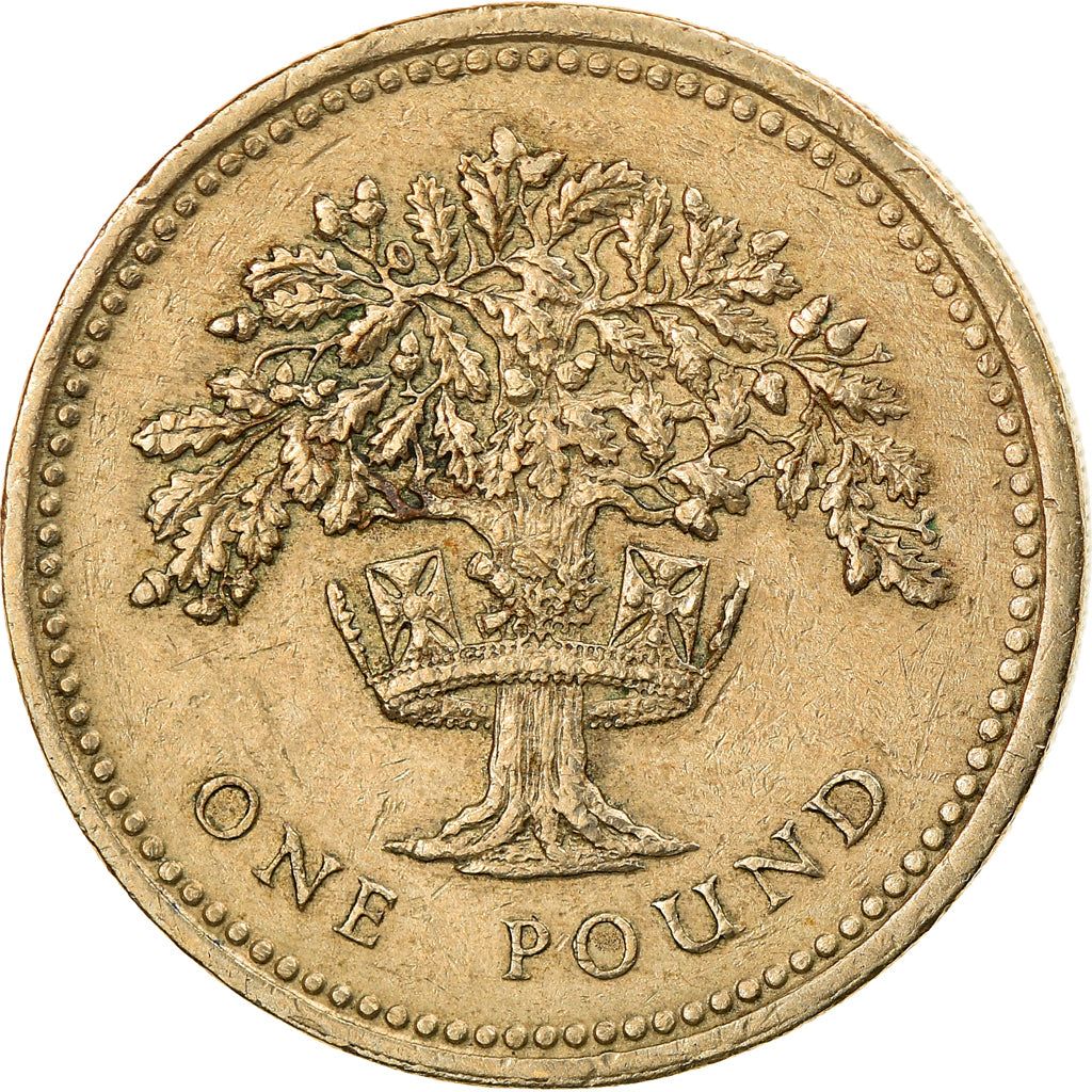 Moneta, Wielka Brytania, Elizabeth II, Pound, 1987, VF(30-35), Mosiądz niklowy