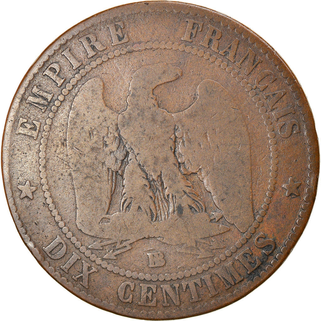 Münze, Frankreich, Napoleon III, Napoléon III, 10 Centimes, 1853, Strasbourg