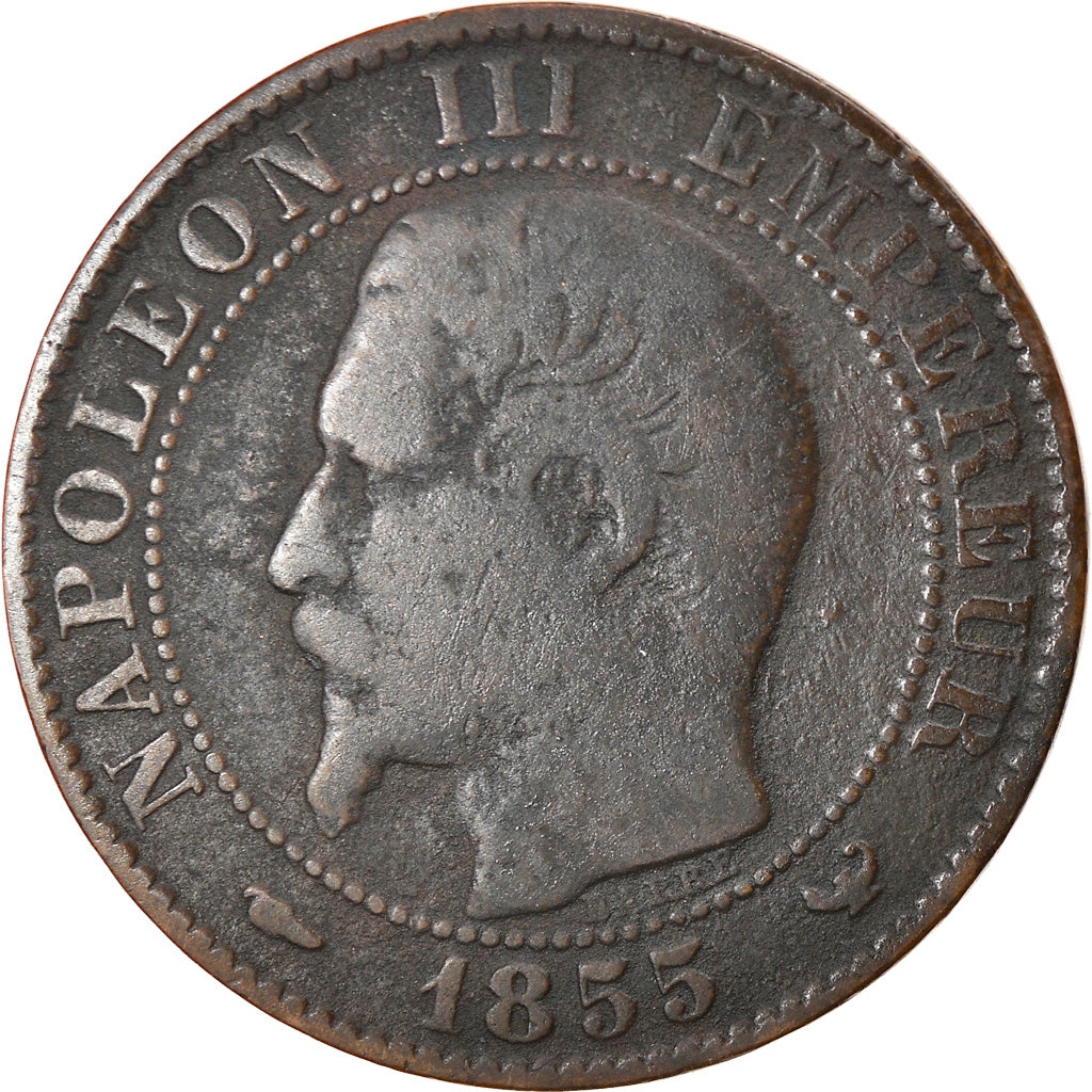 Munten, Frankrijk, Napoleon III, Napoléon III, 5 Centimes, 1855, Lille, FR+