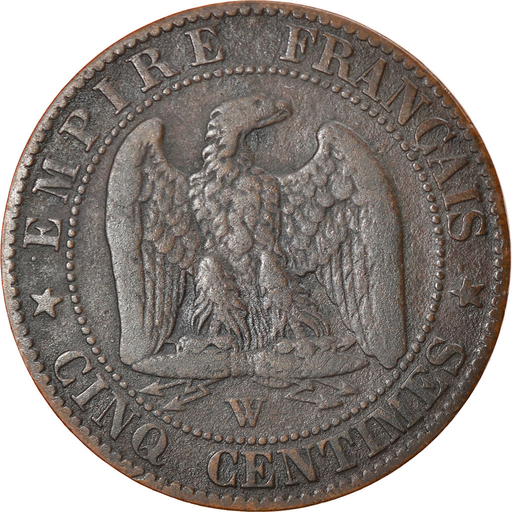 Munten, Frankrijk, Napoleon III, Napoléon III, 5 Centimes, 1855, Lille, FR+