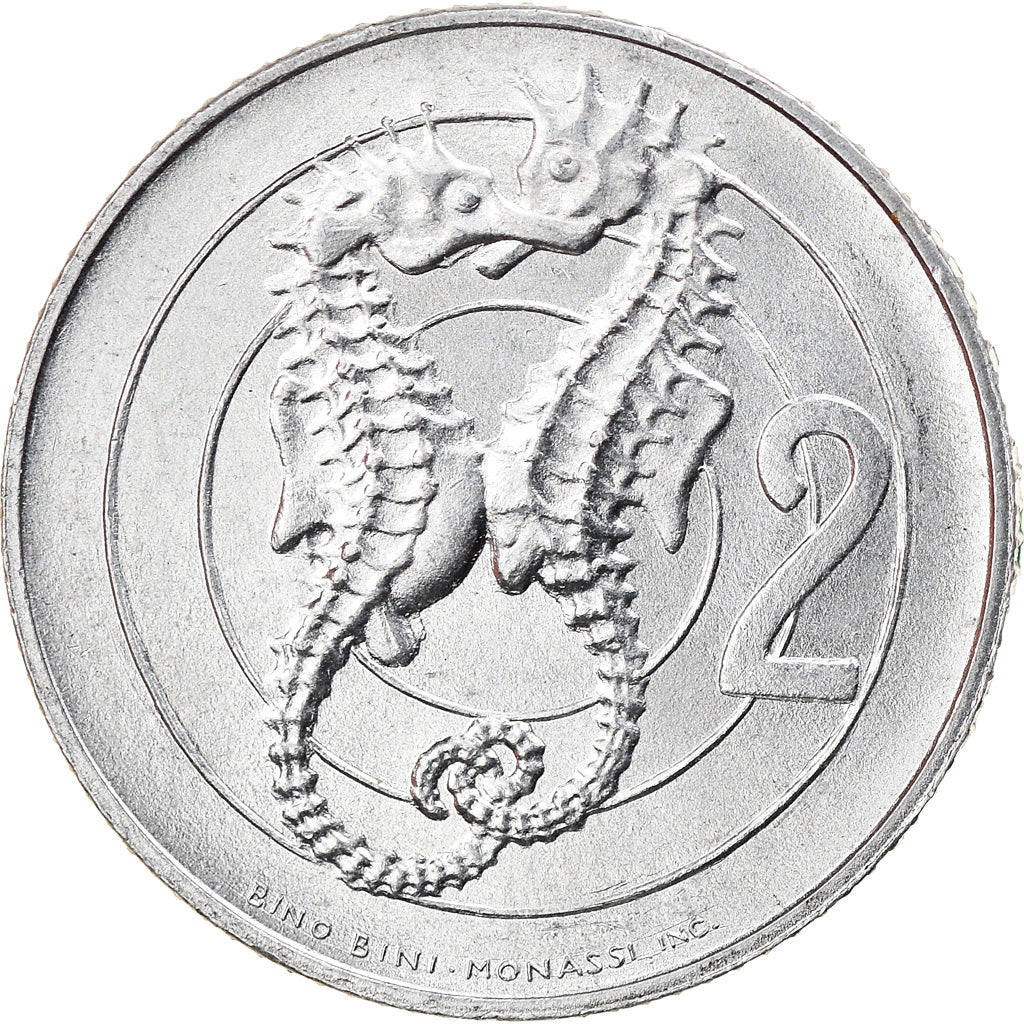Münze, San Marino, 2 Lire, 1975, UNZ, Aluminium, KM:41