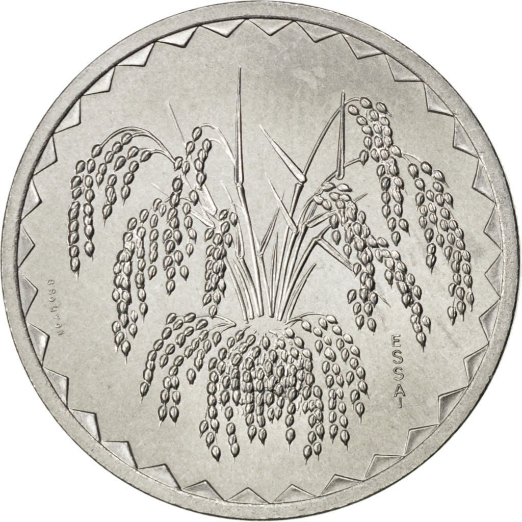 Coin, Mali, 10 Francs, 1976, MS(63), Aluminum, KM:E3