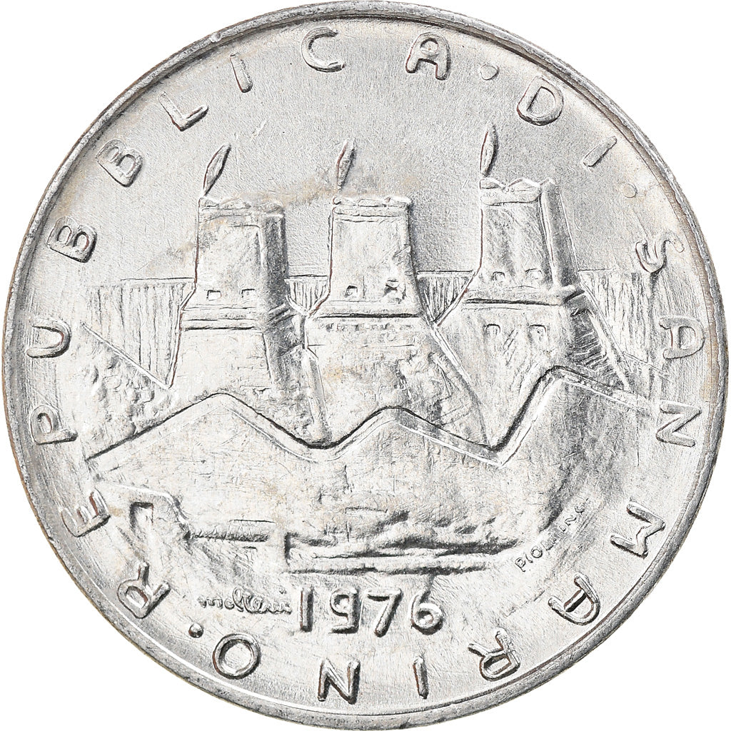 Monnaie, San Marino, 10 Lire, 1976, Rome, TTB, Aluminium, KM:54