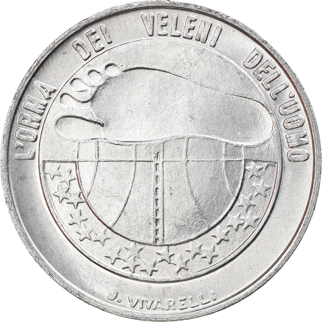 Coin, San Marino, 10 Lire, 1977, Rome, AU(55-58), Aluminum, KM:66