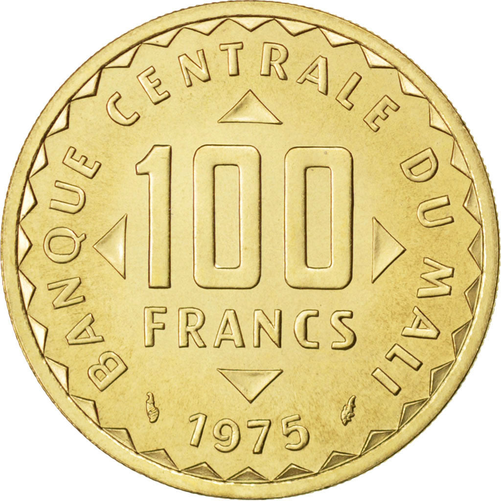 Moneta, Mali, 100 Francs, 1975, SPL, Nichel-ottone, KM:E2
