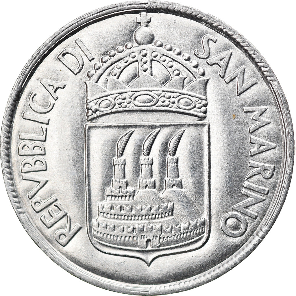 Moneta, San Marino, 10 Lire, 1973, SPL, Alluminio, KM:25