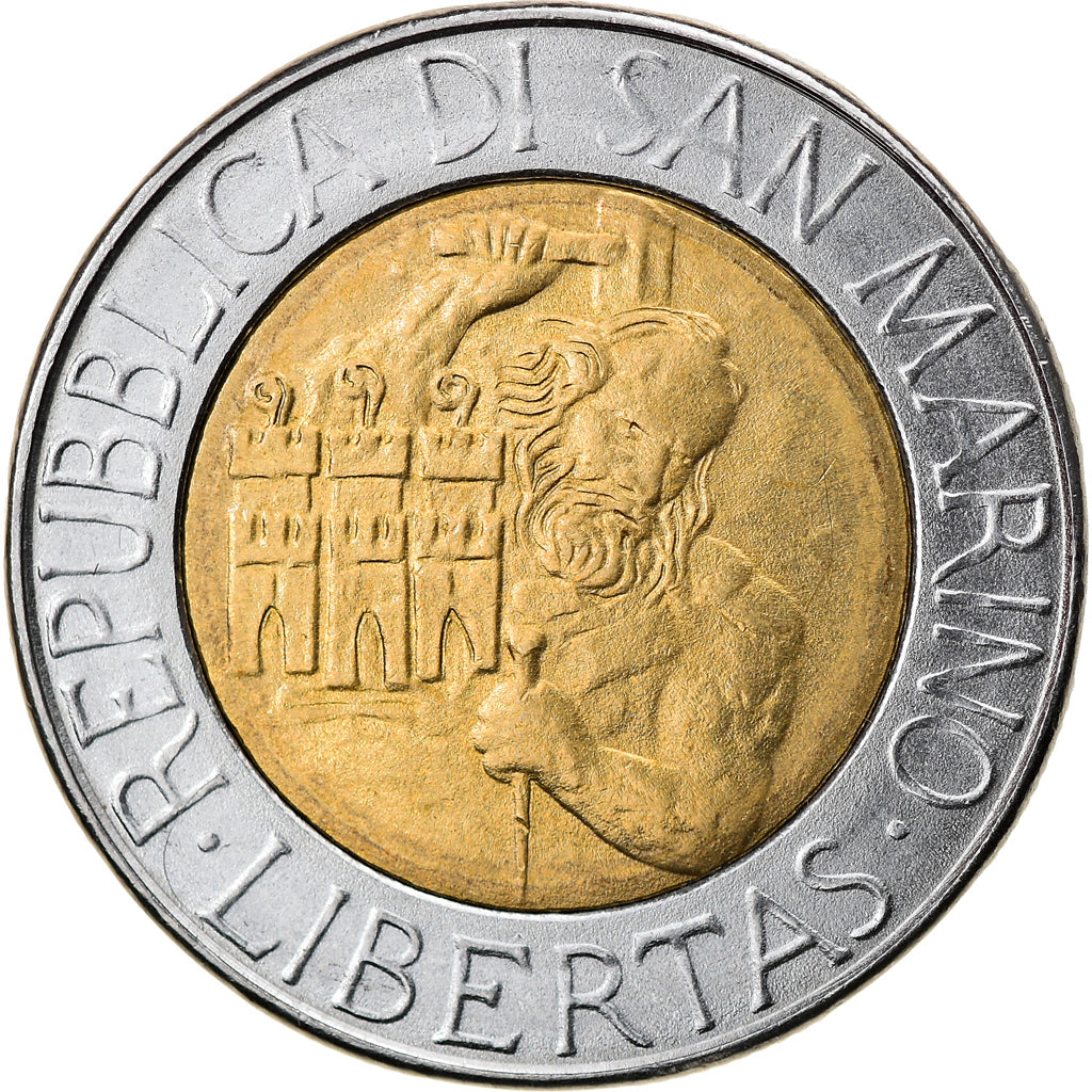 Münze, San Marino, 500 Lire, 1994, Rome, UNZ, Bi-Metallic, KM:314