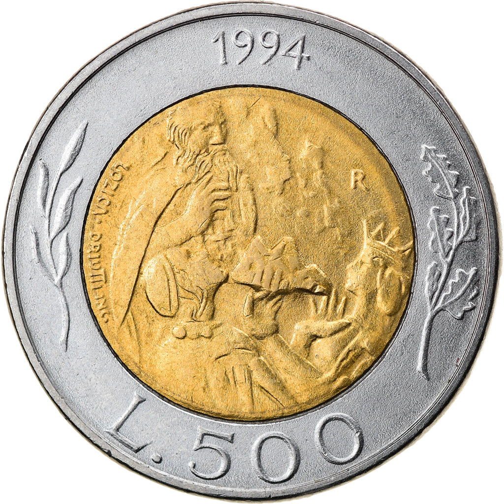 Munten, San Marino, 500 Lire, 1994, Rome, PR+, Bi-Metallic, KM:314