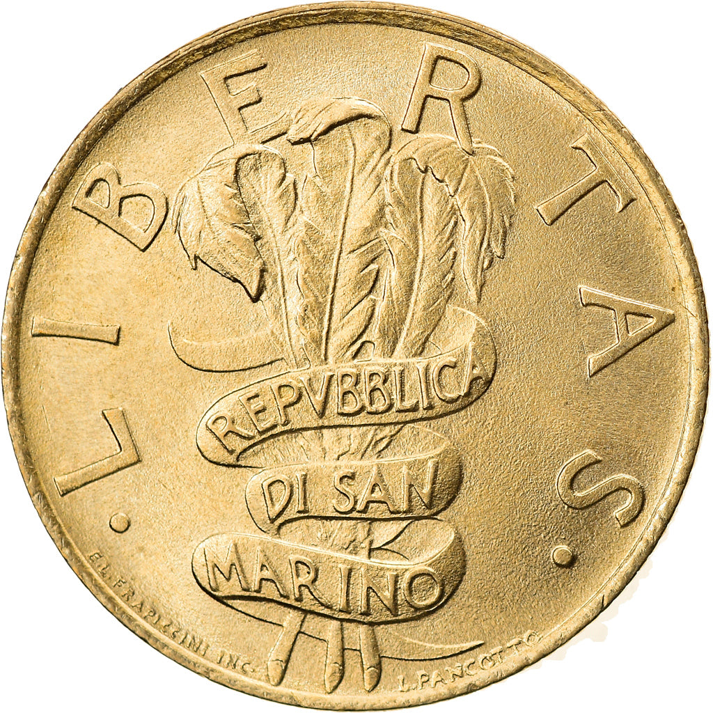 Münze, San Marino, 200 Lire, 1995, Rome, VZ+, Aluminum-Bronze, KM:329