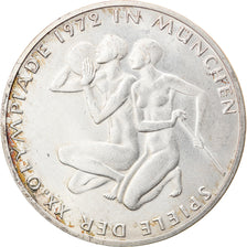 Coin, GERMANY - FEDERAL REPUBLIC, 10 Mark, 1972, Stuttgart, AU(55-58), Silver