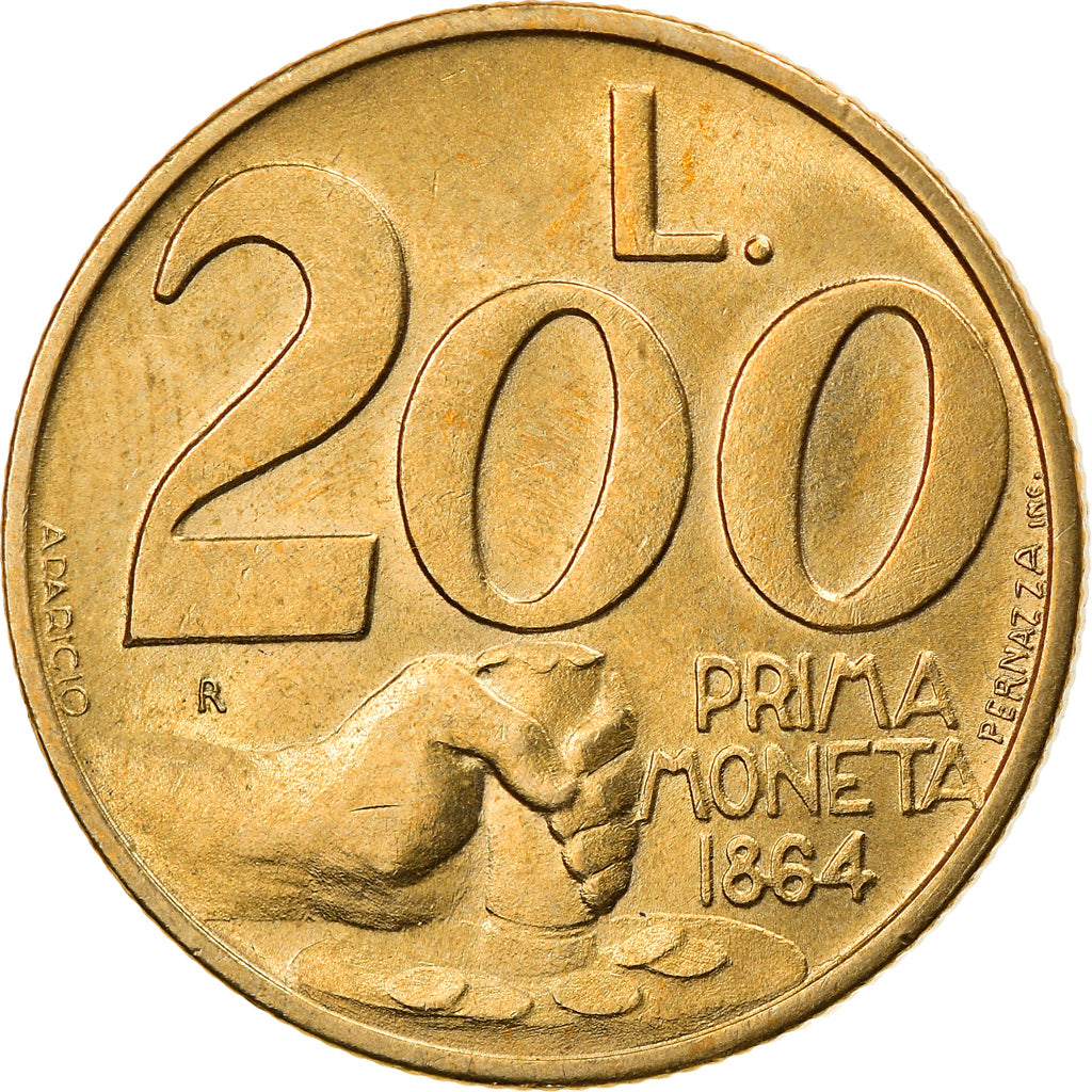 Münze, San Marino, 200 Lire, 1991, UNZ, Aluminum-Bronze, KM:268