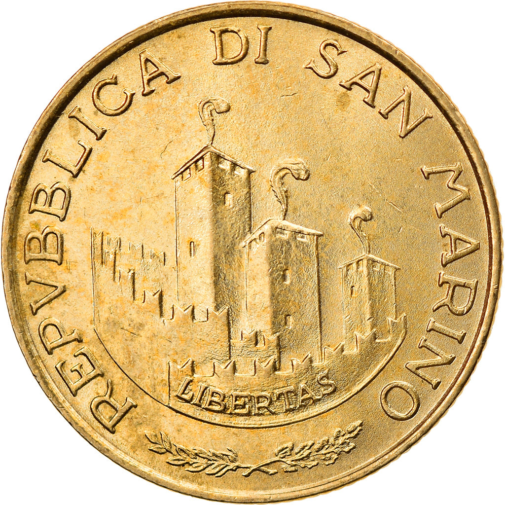 Munten, San Marino, 200 Lire, 1993, FR+, Aluminum-Bronze, KM:300