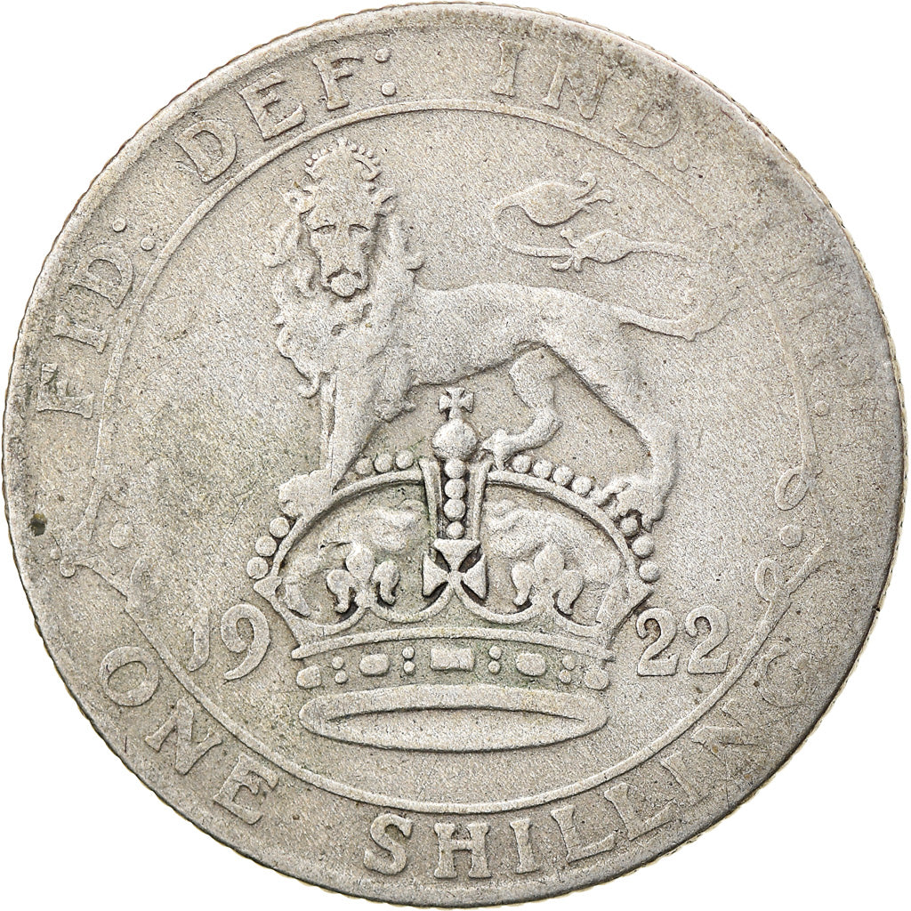 Munten, Groot Bretagne, George V, Shilling, 1922, ZG+, Zilver, KM:816a