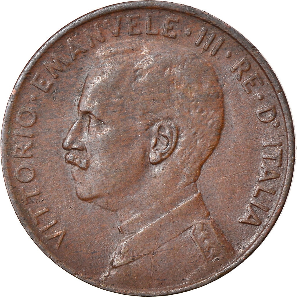 Moneta, Italia, Vittorio Emanuele III, 2 Centesimi, 1917, Rome, MB+, Bronzo