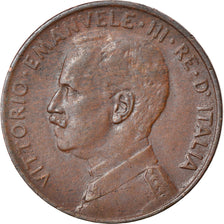Moneta, Italia, Vittorio Emanuele III, 2 Centesimi, 1917, Rome, MB+, Bronzo