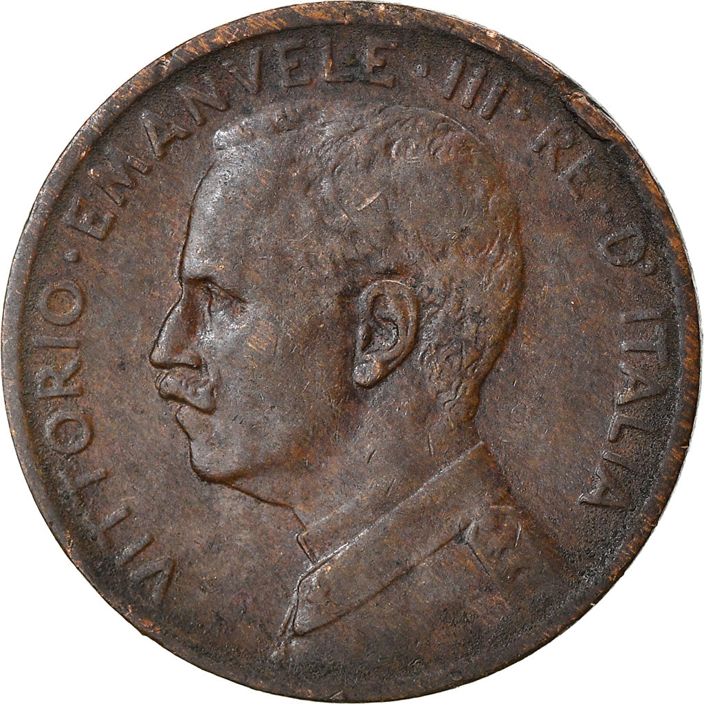 Moneta, Włochy, Vittorio Emanuele III, Centesimo, 1909, Rome, VF(20-25)
