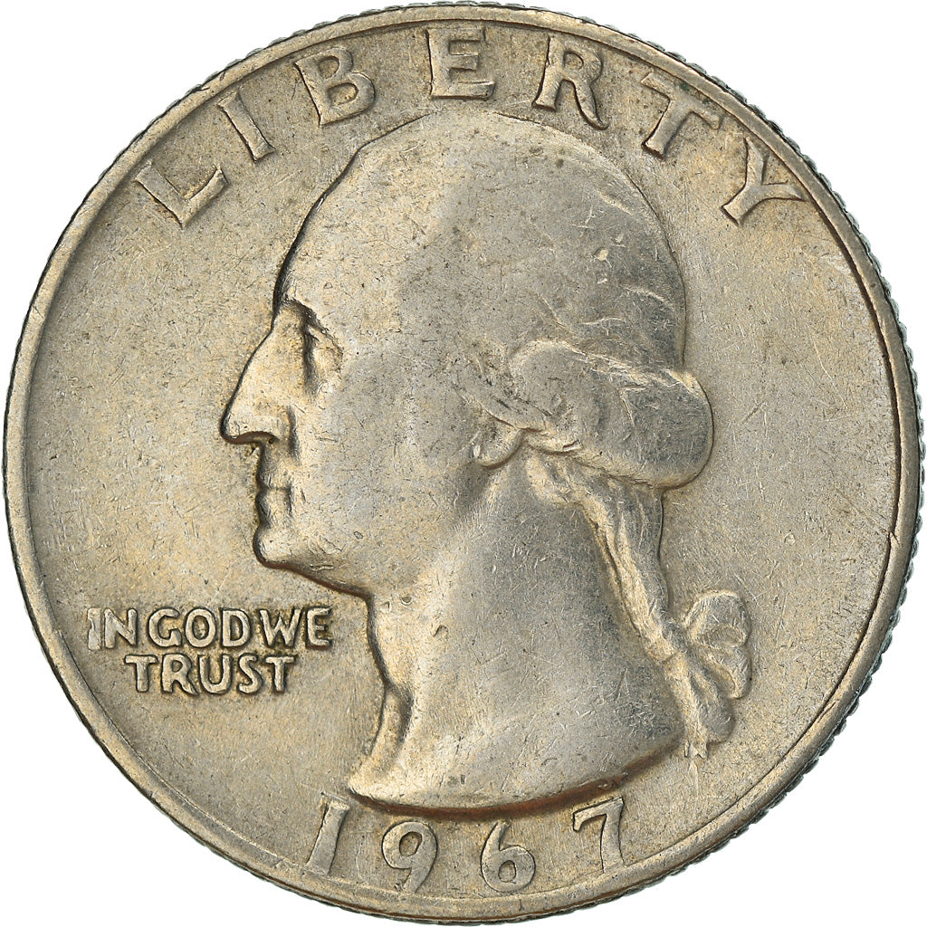 Moneta, Stati Uniti, Washington Quarter, Quarter, 1967, U.S. Mint, Philadelphia