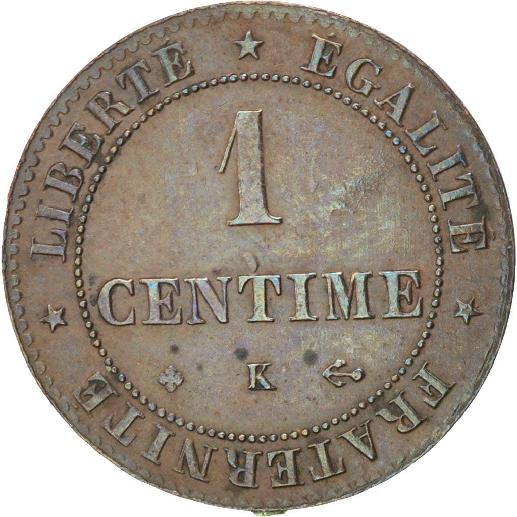 Münze, Frankreich, Cérès, Centime, 1872, Bordeaux, SS, Bronze, KM:826.2