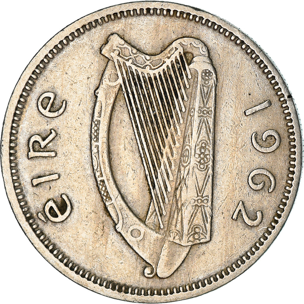 Coin, IRELAND REPUBLIC, Shilling, 1962, EF(40-45), Copper-nickel, KM:14A