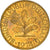 Coin, GERMANY - FEDERAL REPUBLIC, 10 Pfennig, 1974, Karlsruhe, EF(40-45), Brass