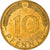Moneda, ALEMANIA - REPÚBLICA FEDERAL, 10 Pfennig, 1974, Karlsruhe, MBC, Latón