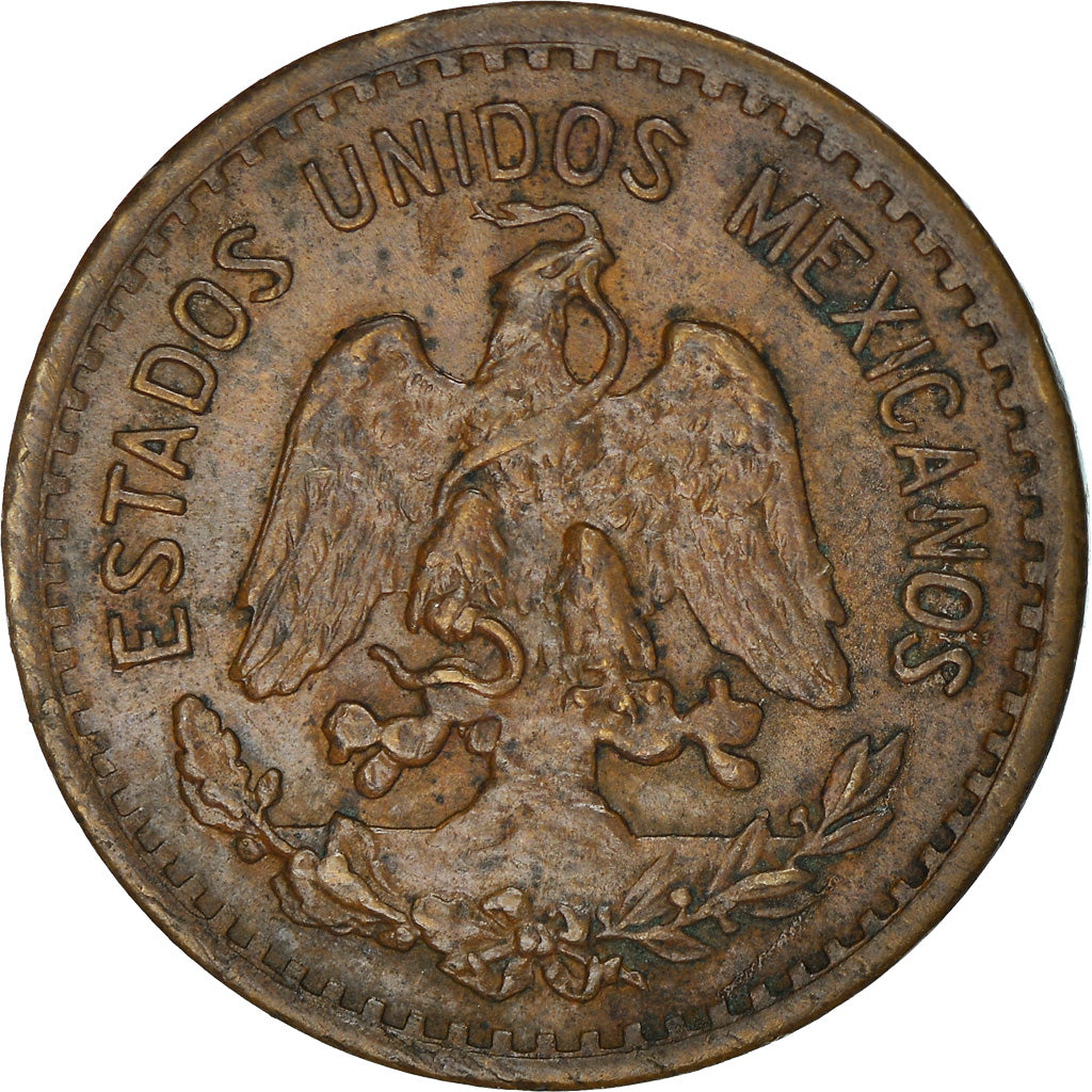 Moneda, México, Centavo, 1947, MBC, Bronce, KM:415
