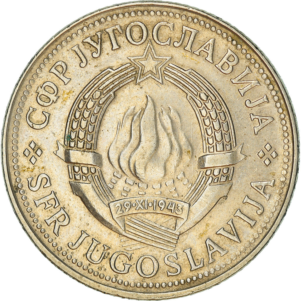 Moneta, Iugoslavia, 10 Dinara, 1979, BB, Rame-nichel, KM:62