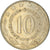 Moneda, Yugoslavia, 10 Dinara, 1979, MBC, Cobre - níquel, KM:62