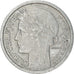 Munten, Frankrijk, Morlon, 2 Francs, 1945, Paris, ZF, Aluminium, KM:886a.1