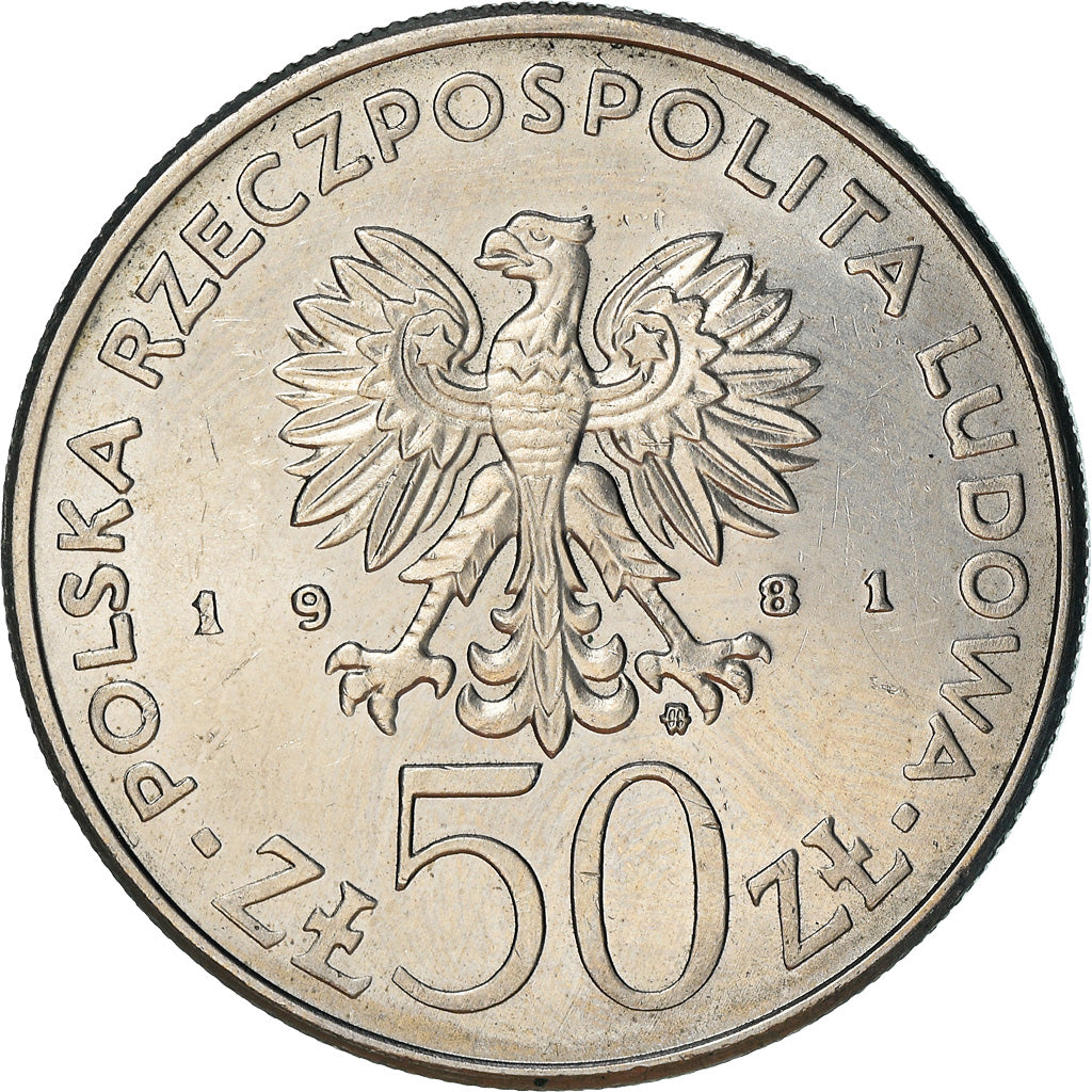 Monnaie, Pologne, 50 Zlotych, 1981, Warsaw, TTB+, Copper-nickel, KM:122