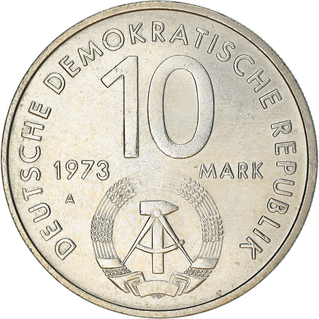 Münze, GERMAN-DEMOCRATIC REPUBLIC, 10 Mark, 1973, Berlin, SS, Copper-nickel