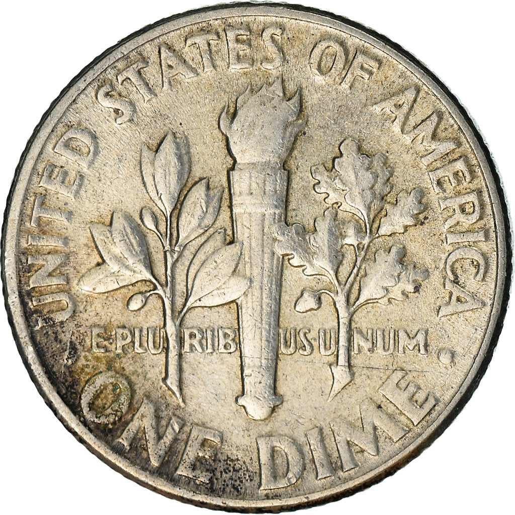 Coin, United States, Roosevelt Dime, Dime, 1951, U.S. Mint, Philadelphia