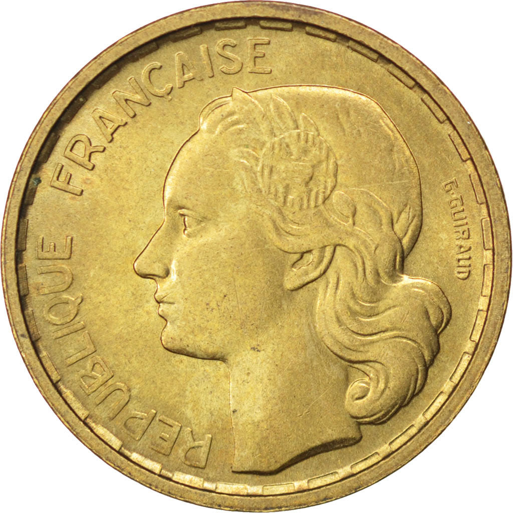 Coin, France, Guiraud, 10 Francs, 1950, Beaumont le Roger, AU(55-58)