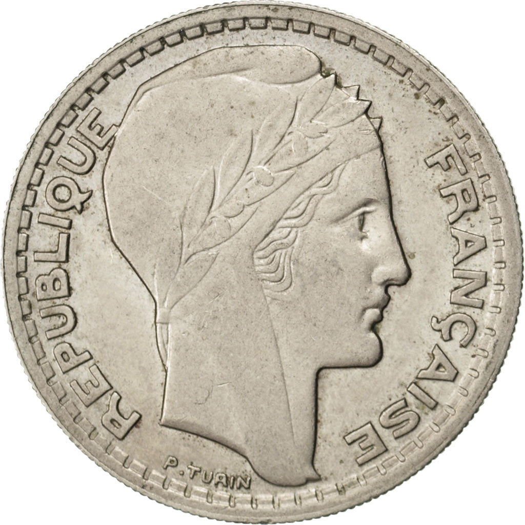 Monnaie, France, Turin, 10 Francs, 1945, TTB, Copper-nickel, KM:908.1