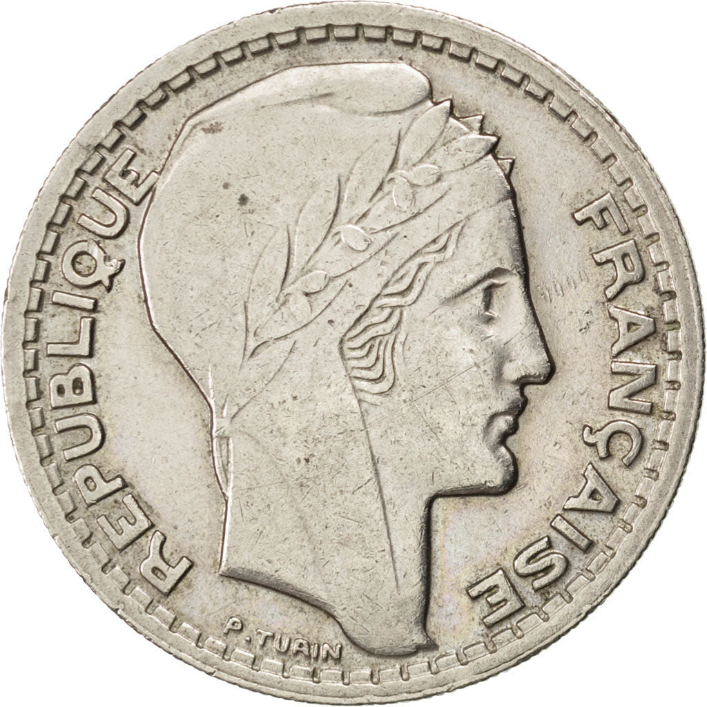 Munten, Frankrijk, Turin, 10 Francs, 1945, ZF, Copper-nickel, KM:908.1