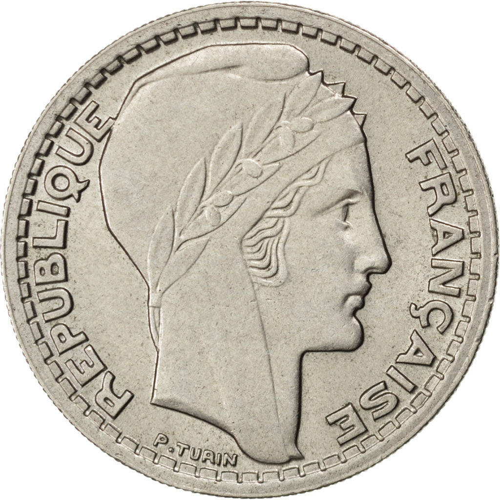 Monnaie, France, Turin, 10 Francs, 1945, SUP, Copper-nickel, KM:908.1