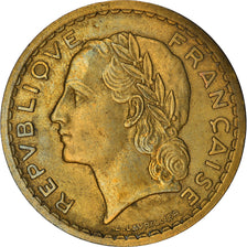 Münze, Frankreich, Lavrillier, 5 Francs, 1946, SS, Aluminum-Bronze, KM:888a.2