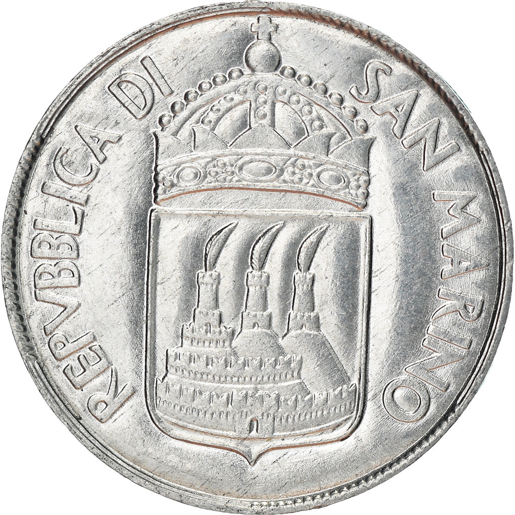 Moneta, San Marino, Lira, 1973, Rome, MS(64), Aluminium, KM:22