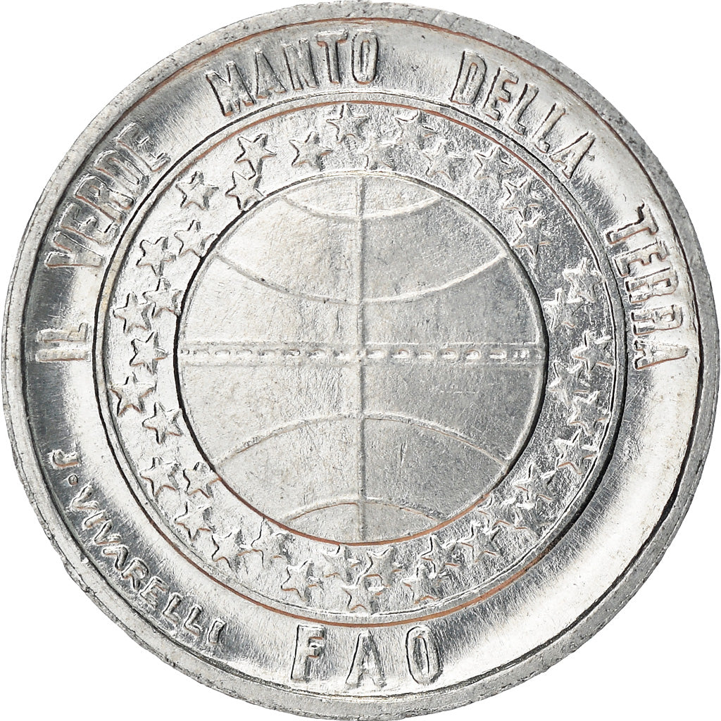 Coin, San Marino, Lira, 1977, MS(64), Aluminum, KM:63