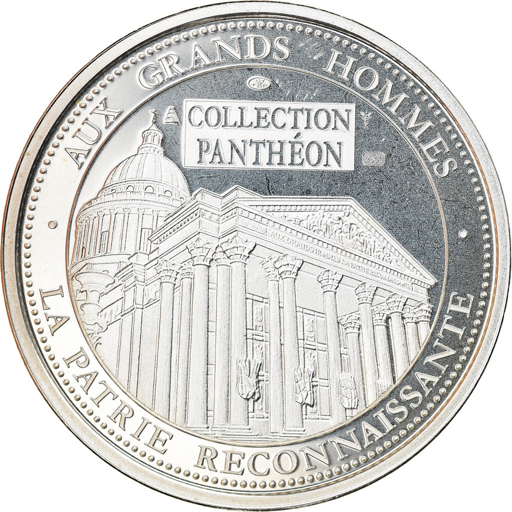 France, Medal, Collection Panthéon, Jean Jaurès, Politics, MS(65-70), Silver