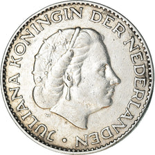 Coin, Netherlands, Juliana, Gulden, 1956, EF(40-45), Silver, KM:184
