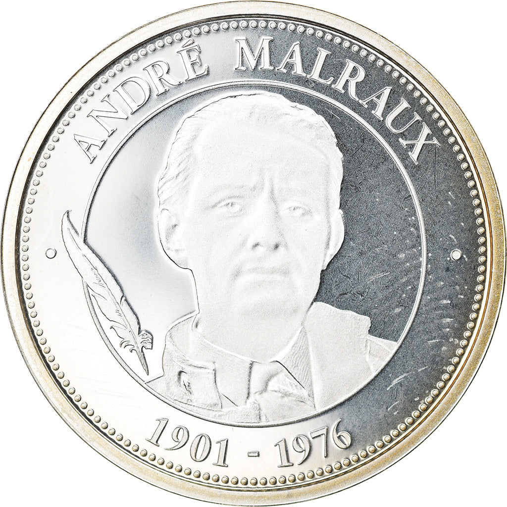 France, Medal, Collection Panthéon, André Malraux, Littérature, MS(65-70)