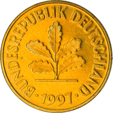 Coin, GERMANY - FEDERAL REPUBLIC, 5 Pfennig, 1997, Berlin, BE, MS(63), Brass